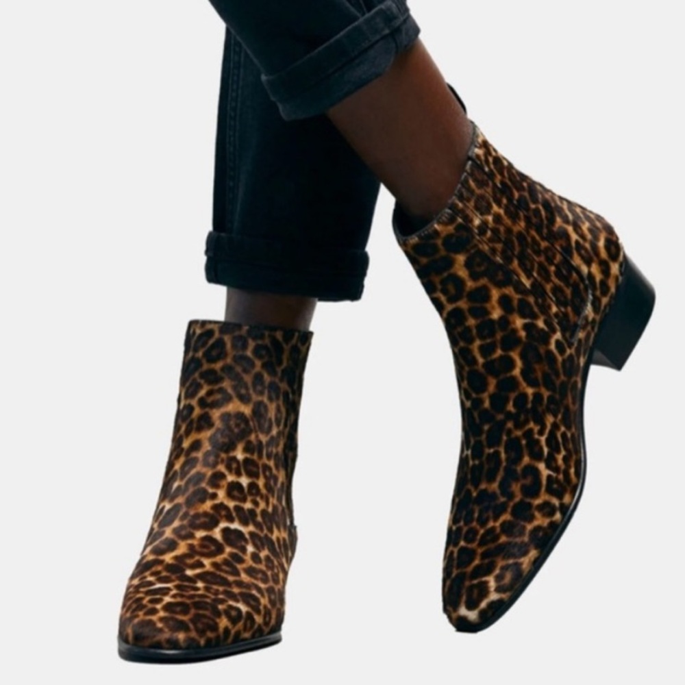 50% OFF✨The Kooples Leopard Print Ankle Boots